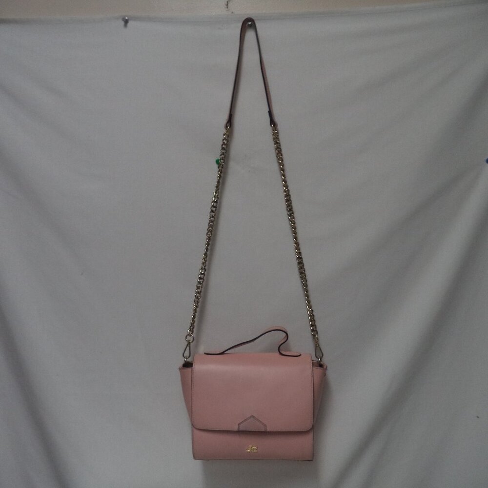 Jacky & Celine J&C pink Leather satchel tote bag purse Back Pocket Italy - Picture 3 of 16